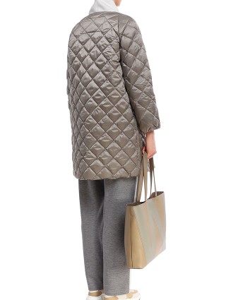 Серое пальто WEEKEND MAX MARA: фото 4 - Invogue